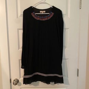 Long sleeve black dress